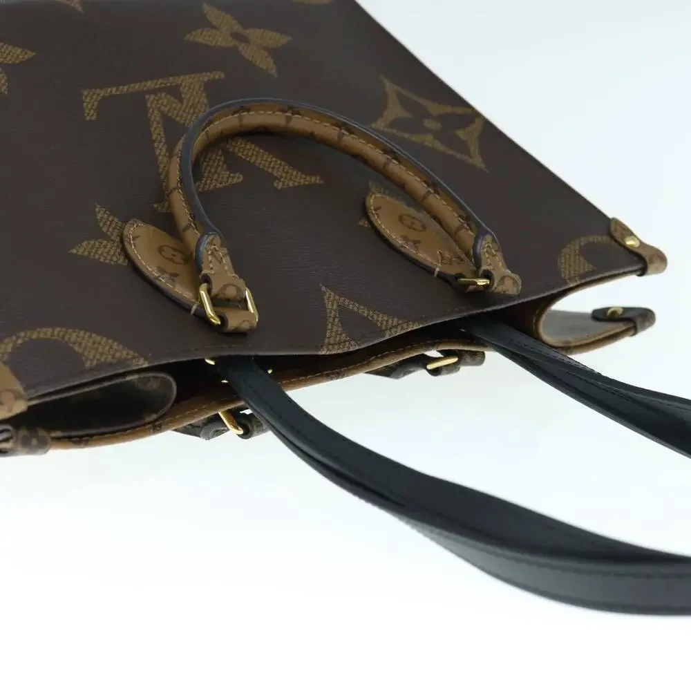 LOUIS VUITTON Monogram Reverse Giant On The Go MM Tote Bag M45321